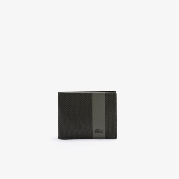 Lacoste Chantaco Small Graphic Piqué Leather Wallet - Peněženka Pánské Olivy Zelené | CZ-wgDKlK